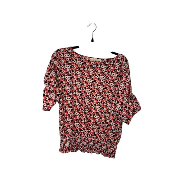 MICHAEL Michael Kors Tops - Michael Kors Floral Print Smocked Waist 3/4 Sleeve Blouse Top. NWT